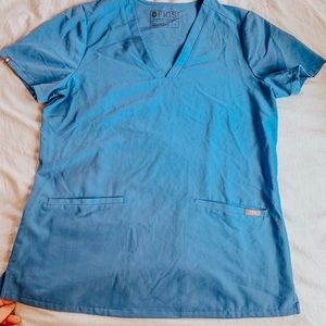 Figs Ceil Blue “Casma” Top